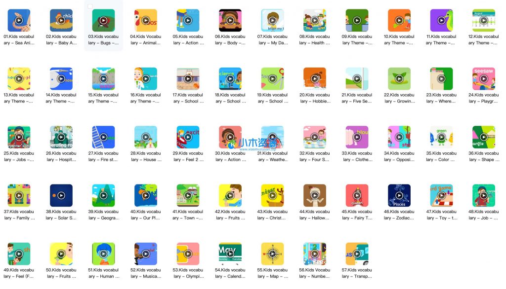 图片[2]-57集英语单词动画帮助孩子轻松掌握200词汇量