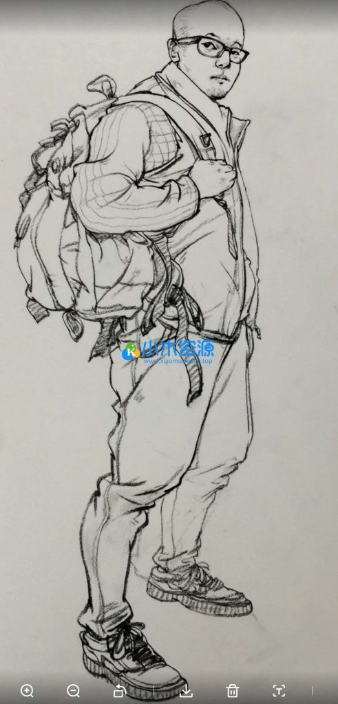 图片[4]-中高考花二轮线描速写钢笔碳素笔线稿联考素描临摹绘画入门