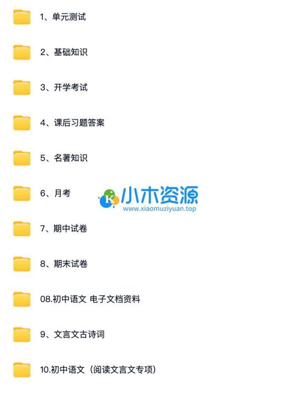 中考复习各科知识突破资料合集(含15年-24年历年真题)-小木资源-k12教育