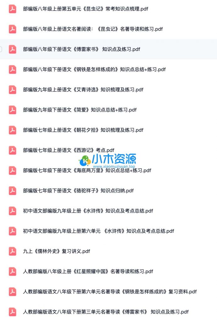 图片[2]-中考复习各科知识突破资料合集（含15年-24年历年真题）