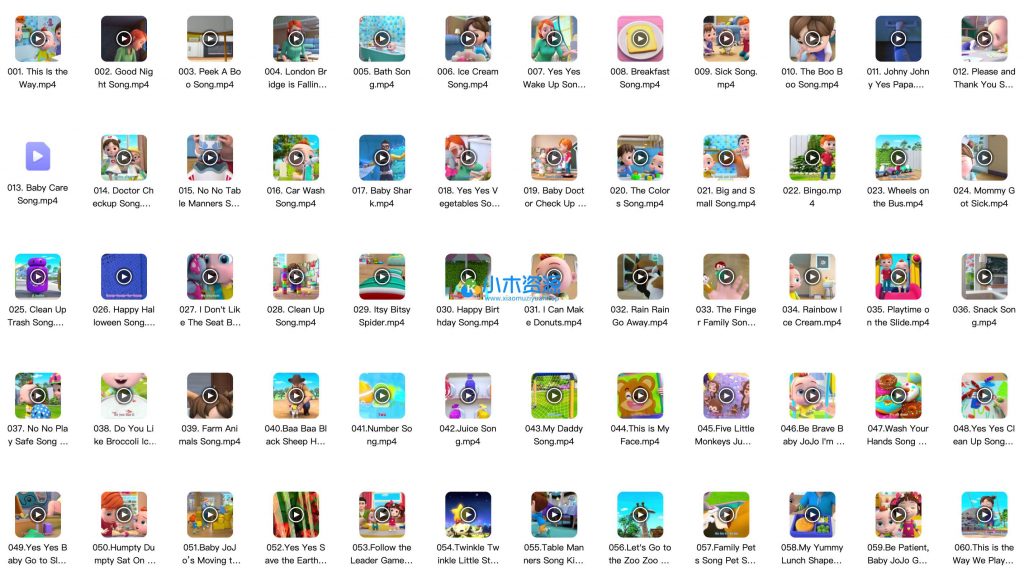 图片[2]-儿童英语启蒙-3000+英文儿歌序列